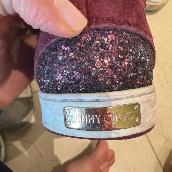 Jimmy Choo authentic glittered suede sneakers - Picture 6 of 6
